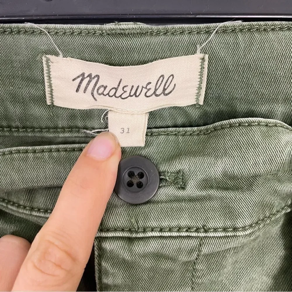 Madewell Army Green Skinny Leg Pants‎